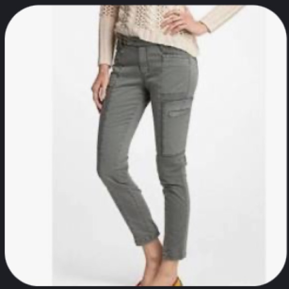 Skinny Cargos  in Olive 28 - Picture 8 of 12